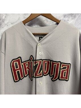 Arizona Diamondbacks Majestic Baseball Jersey Mens 2XL Gray MLB